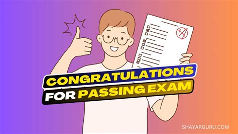 congratulations for acting in exam